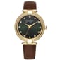 Womens Jessica Simpson Gold-Tone Green Dial Watch - JS0093GD - image 1