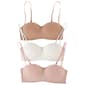 Womens Rene Rofe 3pk. Molded Wire Free Bandeau Bra B36009H3-ERR - image 1