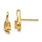 14kt. Yellow Gold Oval Citrine Stud Earrings - image 1