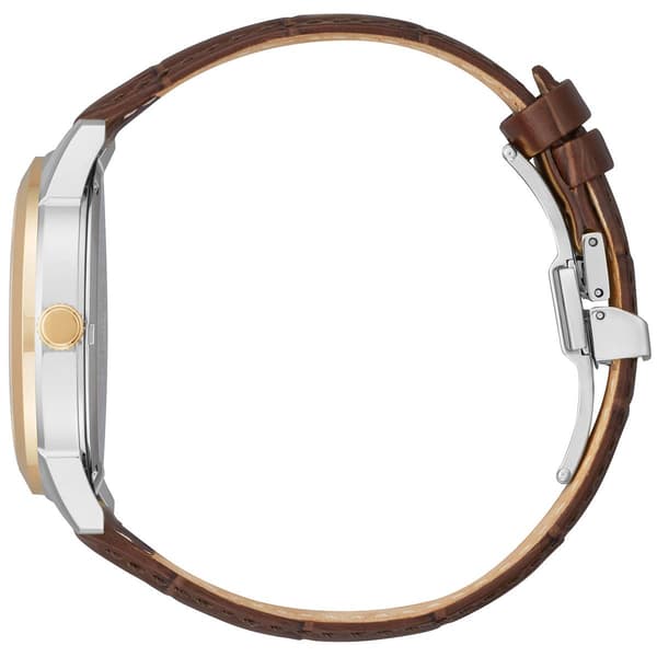 Mens Citizen® Navy Dial Brown Leather Strap Watch - AW0096-06L