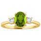 Gemstone Classics&#40;tm&#41; Peridot Gemstone 10kt. Yellow Gold Ring - image 1