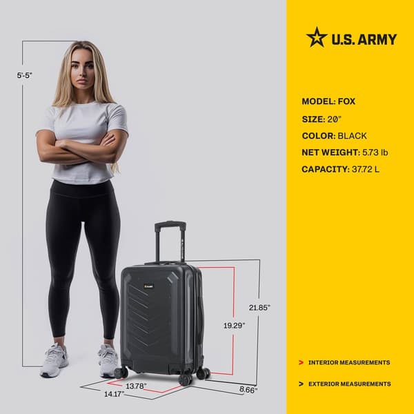 U.S. Army Fox 20in. Carry-On Luggage