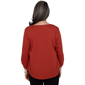 Womens Alfred Dunner Classics Tossed Floral Butterfly Blouse - image 2