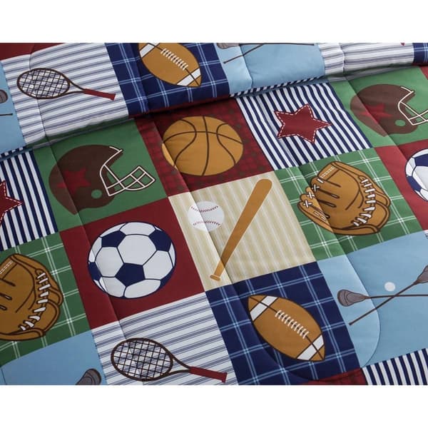 Alex &amp; Bella Team Sport Microfiber Comforter Bedding Set