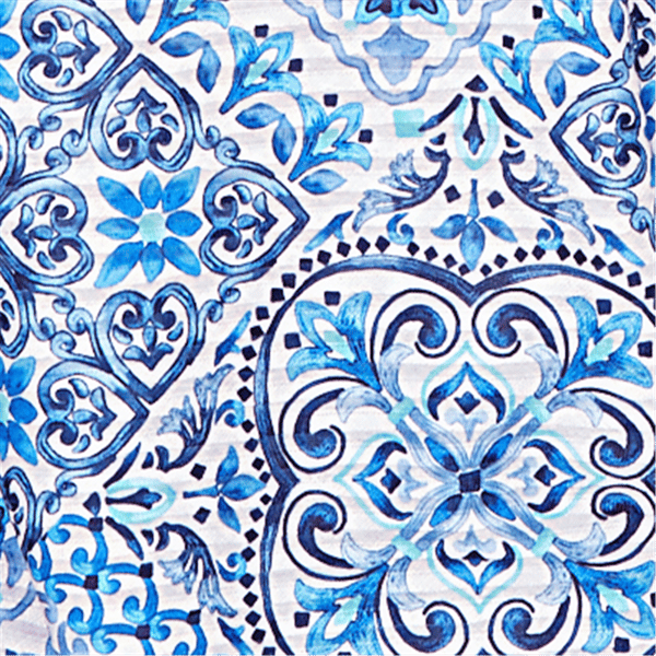 Womens Alfred Dunner Mykonos 3/4 Sleeve Medallion Blouse