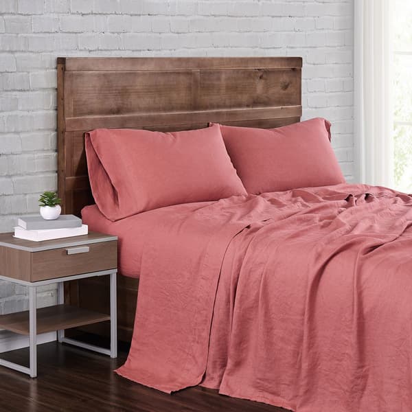 Brooklyn Loom 4pc. 300 Thread Linen Sheet Set - image 