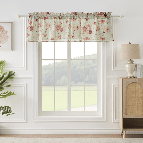 Greenland Home Fashions™ Antique Rose Valance - 84x21 - image 