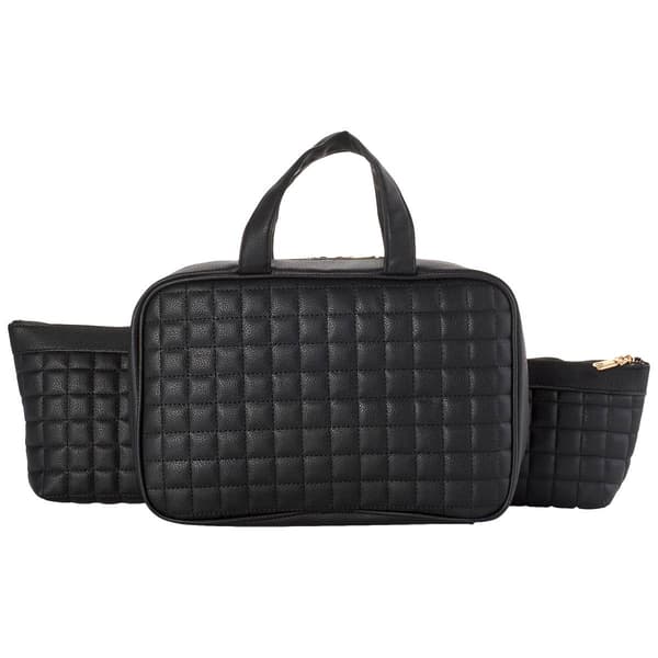 Adrienne Vittadini 3pc. Quilted Cosmetic Kit