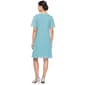Plus Size SLNY Short Sleeve Asymmetric Tulip Sheath Dress - image 2
