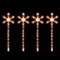Northlight Seasonal 4 Snowflake Christmas Pathway Markers - image 2