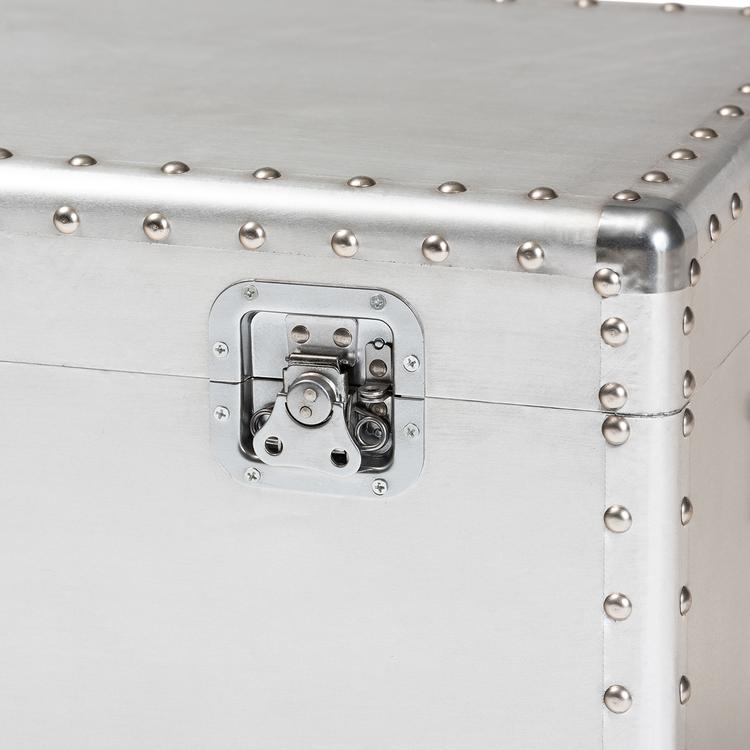Baxton Studio Serge Metal Storage Trunk
