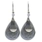 Silver Forest Silver-Tone Layered Filigree Earrings - image 1