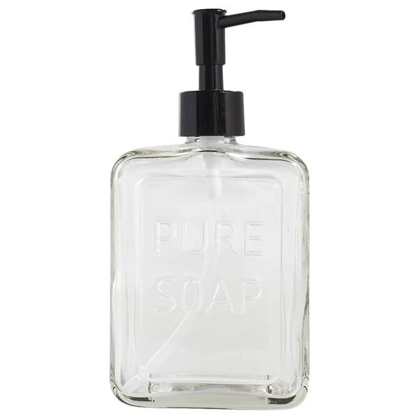 Circle Glass Clear Square Soap Pump - image 