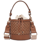 Tommy Bahama Raffia & Woven Drawstring Convertible Satchel Bag - image 1