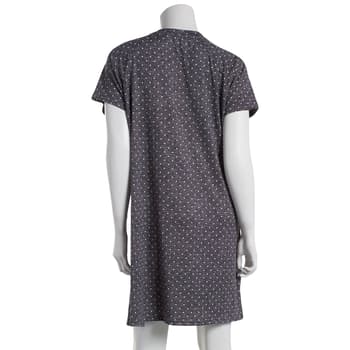 Womens Laura Ashley® Short Raglan Sleeve Scottie Dots Nightshirt - Boscov's