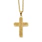 Mens Gentlemen's Classics&#40;tm&#41; Yellow Plated & CZ Center Cross Neckla - image 1