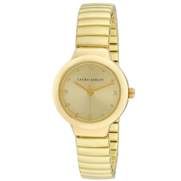 Women Laura Ashley(R) Kate Petite Expansion Watch - LA2087YG - image 