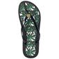 Womens Ellen Tracy Palm Trees Jelly Flip Flops with Charm - image 3