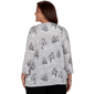 Plus Size Alfred Dunner Classics Penguins and Trees Blouse - image 2