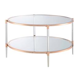 Convenience Concepts Royal Crest 2-Tier Glass Coffee Cart
