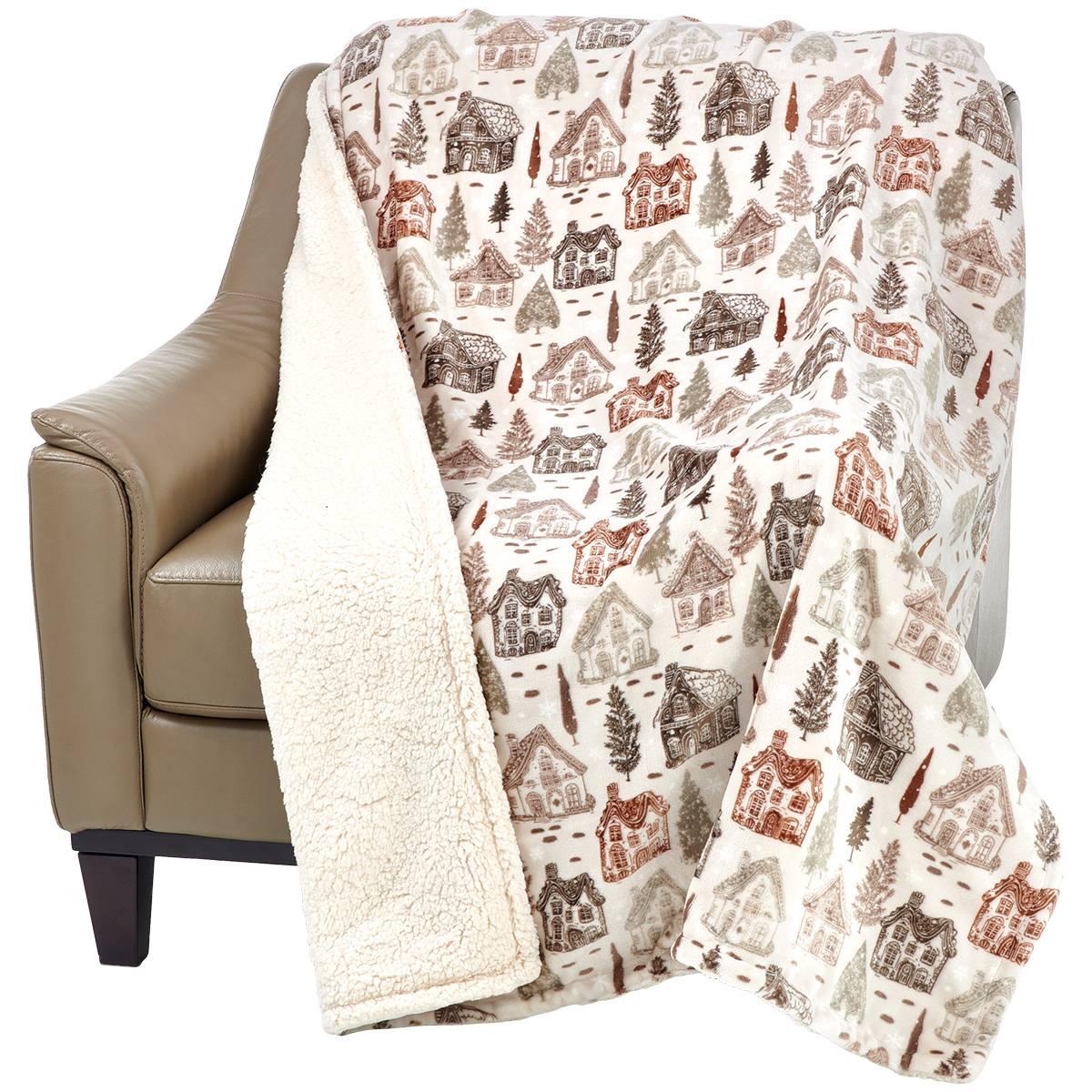 Mountain Ridge Cabin Warmth Sherpa Throw
