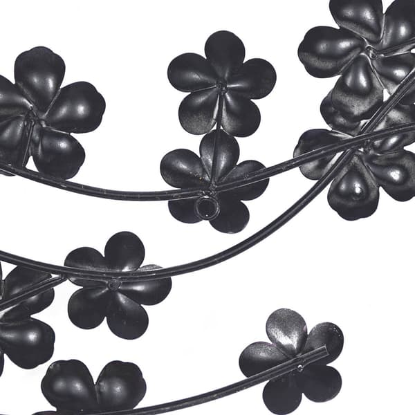 9th &amp; Pike® Medium Iron Flowers Wall Decor