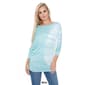 Womens White Mark Banded Dolman Side Tie Dye Top - image 8