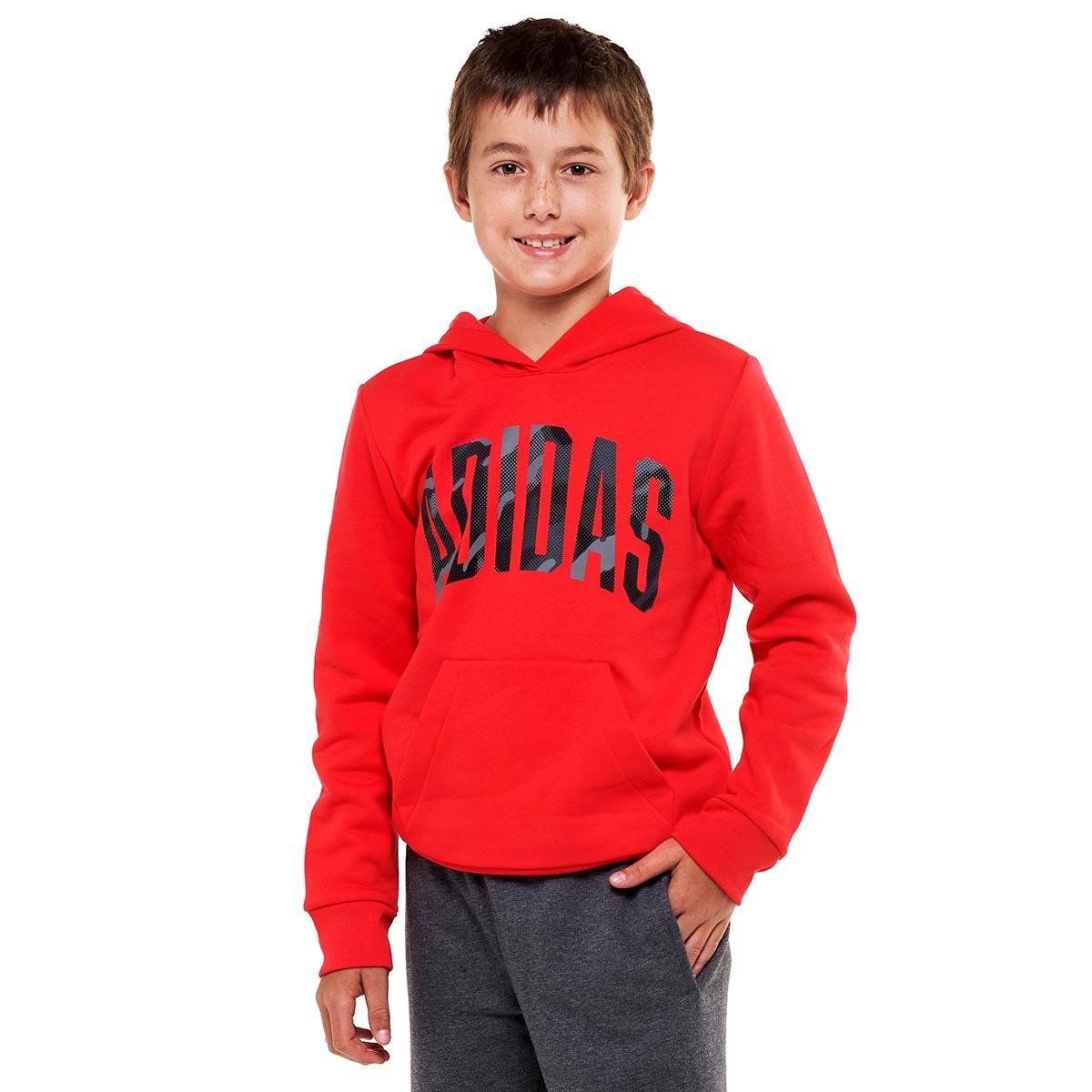 Boys (8-20) adidas(R) Graphic Pullover Hoodie - Red