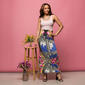 Womens 24-7 Comfort Apparel Floral Foldover Waist Maxi Skirt - image 6