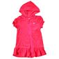 Girls &#40;7-16&#41; Pink Platinum Hooded Terry Swim Cover-Up - image 1