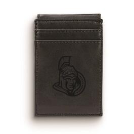 Mens NHL Ottawa Senators Faux Leather Front Pocket Wallet