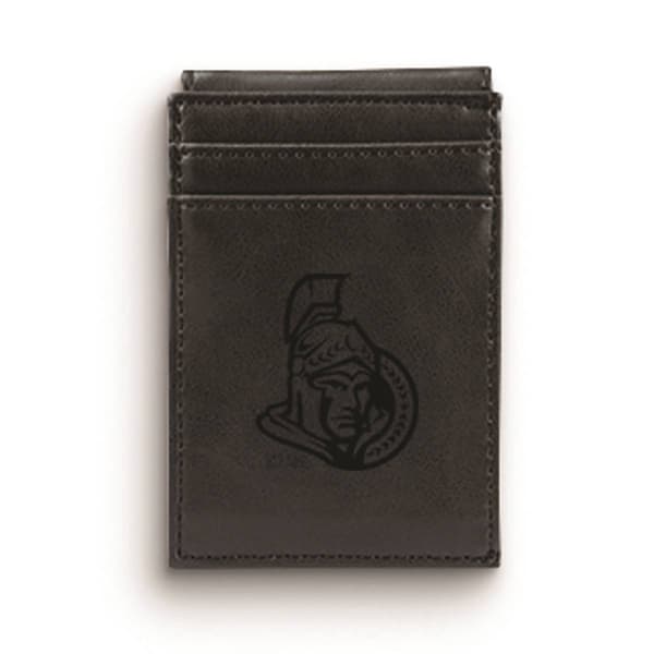 Mens NHL Ottawa Senators Faux Leather Front Pocket Wallet - image 