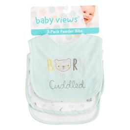 Baby Unisex baby views 3pk. Born Cuddled Bear Feeder Bibs