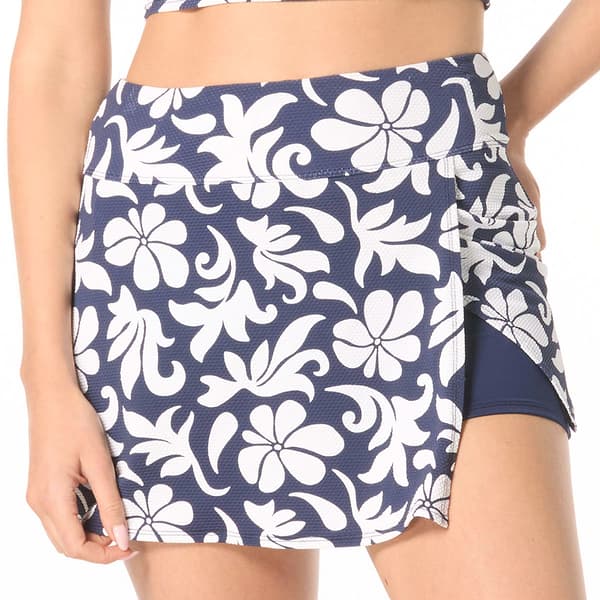 Womens Beach House Tropical Pique Swim Skort