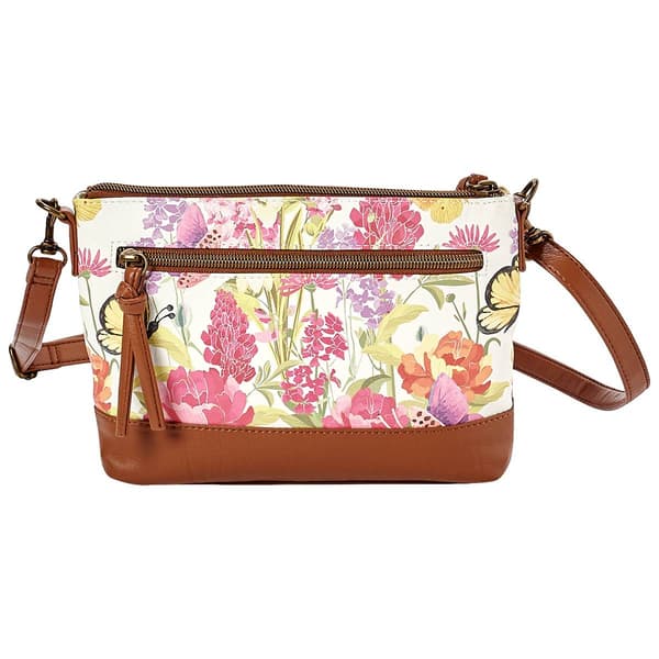 Stone Mountain Primo Floral E/W 4 Bagger Crossbody - Bone/Tan