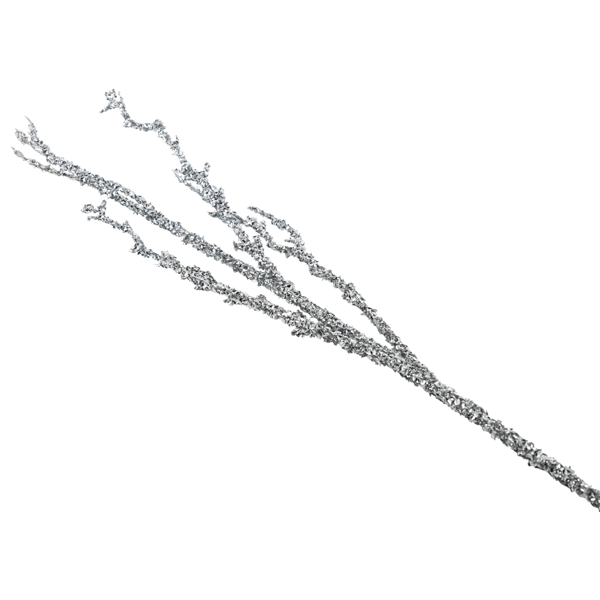 Northlight 31in. Glittered Silver Artificial Twig Christmas Spray