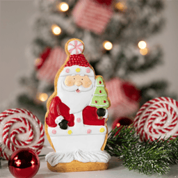 Northlight Gingerbread Santa with Tree Christmas Figurine