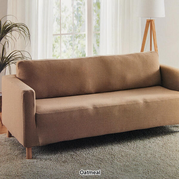 Teflon Embossed Stretch Sofa Slipcover