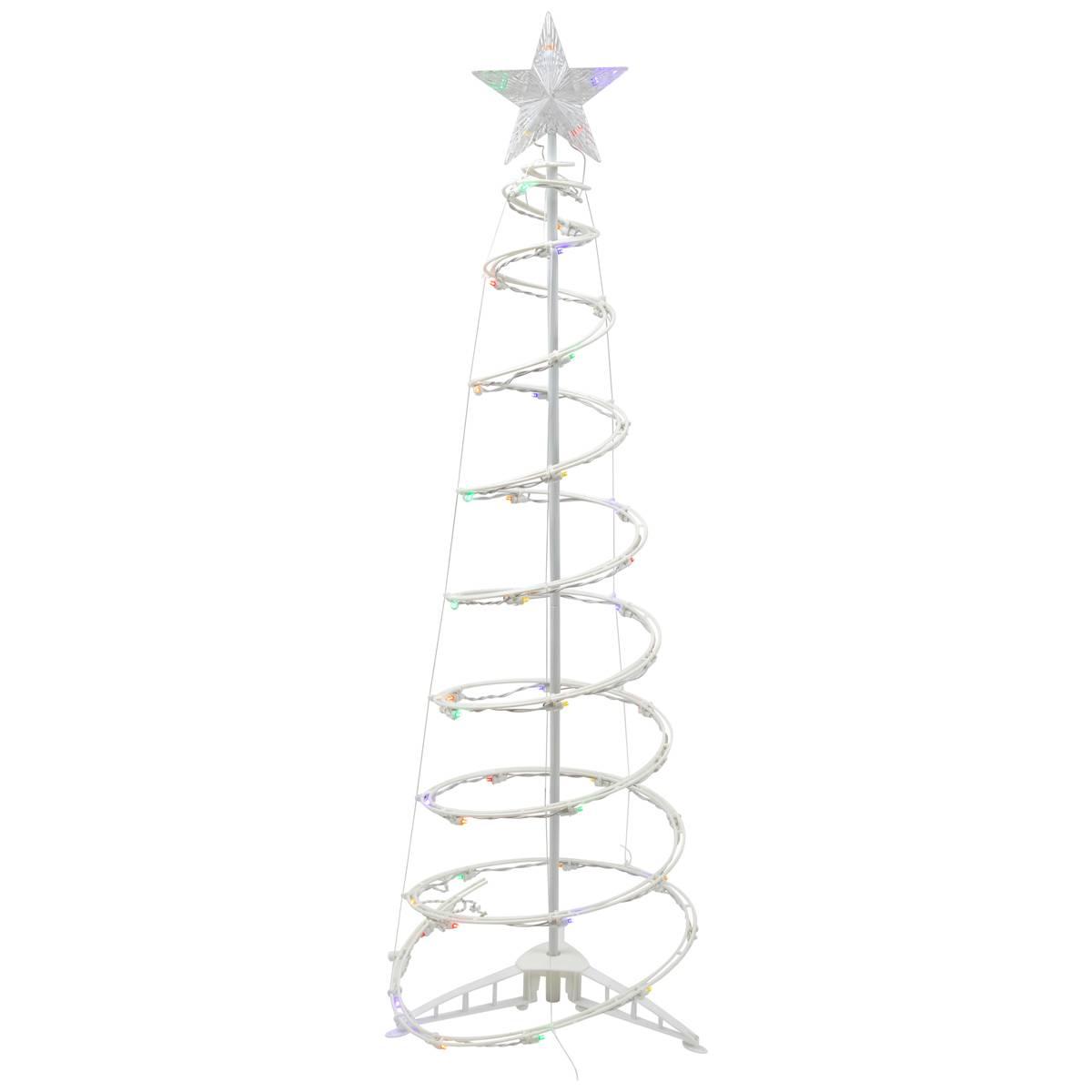 Open Video Modal for Northlight Seasonal 4ft. Multicolor LED Spiral Cone Tree
