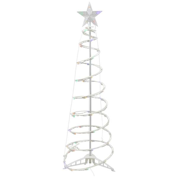 Northlight Seasonal 4ft. Multicolor LED Spiral Cone Tree