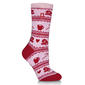 Womens Heat Holders(R) Ellen Ultra Lite Festive Mittens Crew Socks - image 1