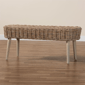 bali & pari Raisa Modern Bohemian Accent Bench - image 8