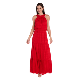 Women R&M Richards Daytime Long Halter Maxi Dress