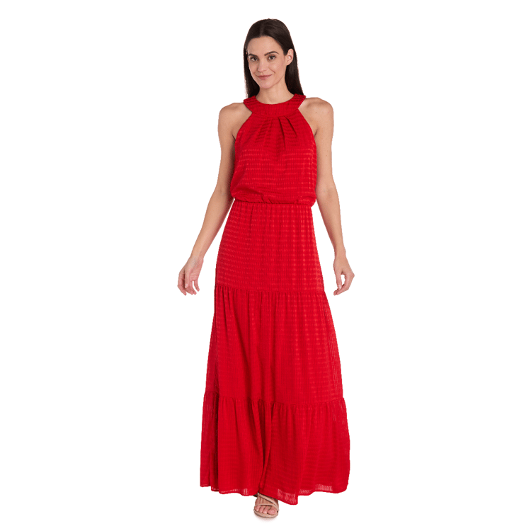 Women R&M Richards Daytime Long Halter Maxi Dress