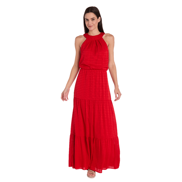 Women R&M Richards Daytime Long Halter Maxi Dress - image 