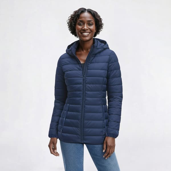 Womens Reebok Short Packable Jacket with Hood