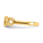 Gold Classics&#8482; 14kt. Yellow Heart Ring - image 3