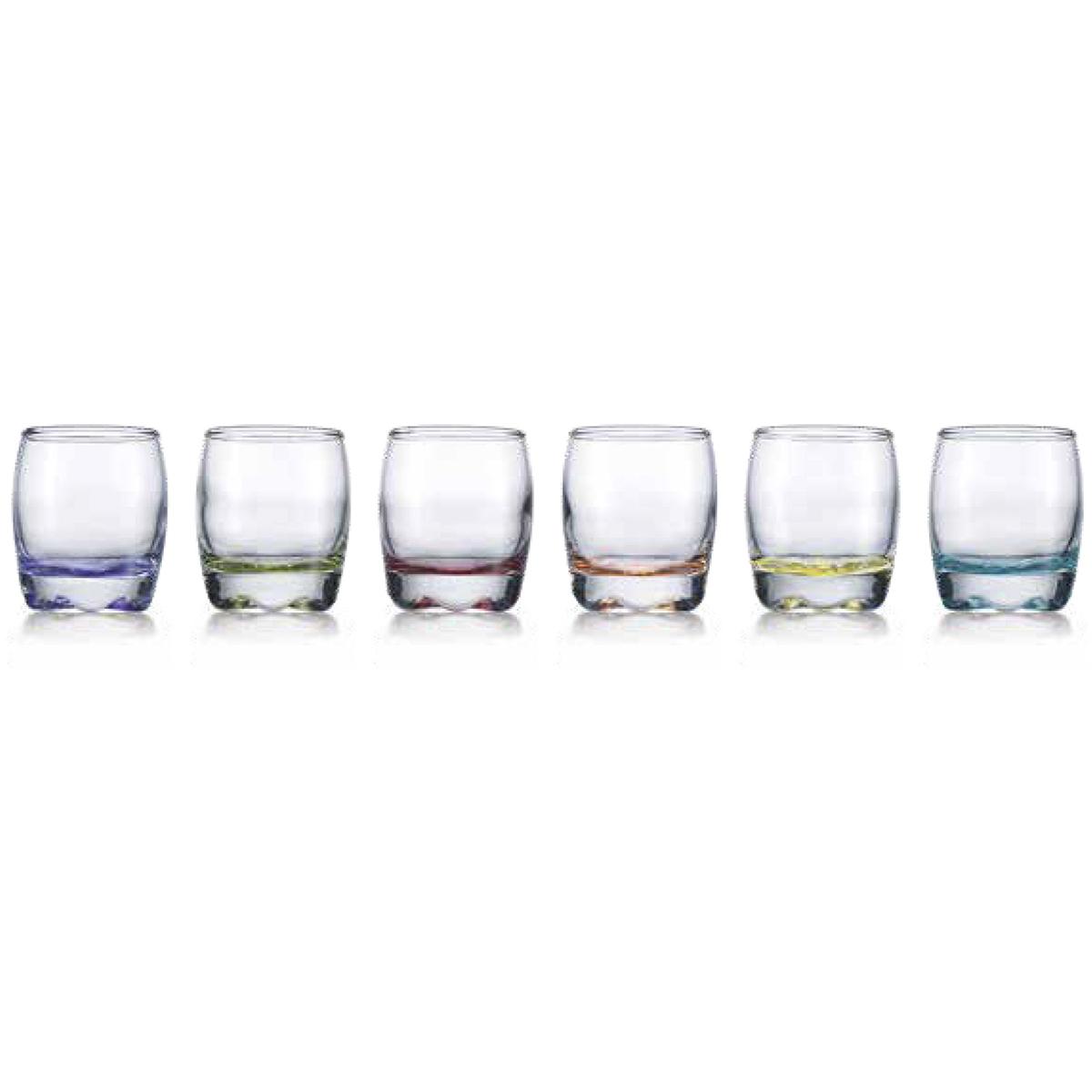 Home Essentials Tri-Color Shot Glasses - Set of 6