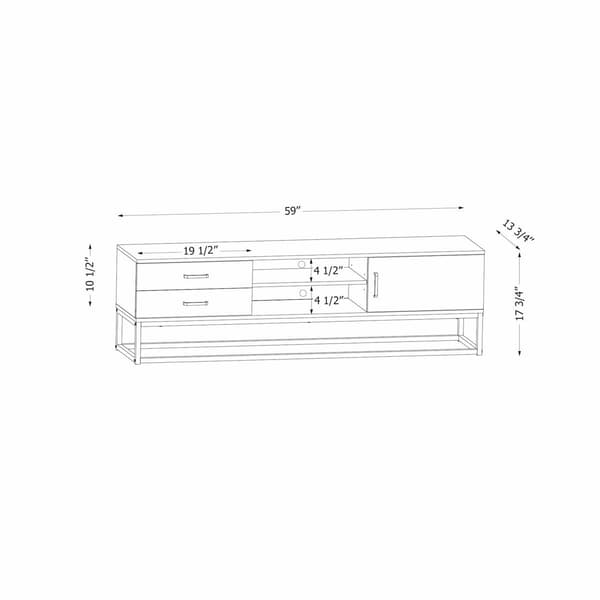 South Shore Mezzy Nordik Oak TV Stand