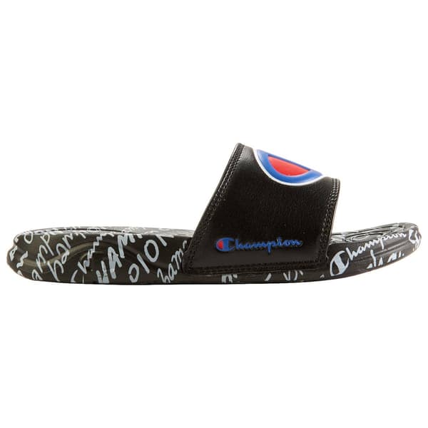 Big Kids Champion&#174; Mega Script Repeat B Athletic Slides